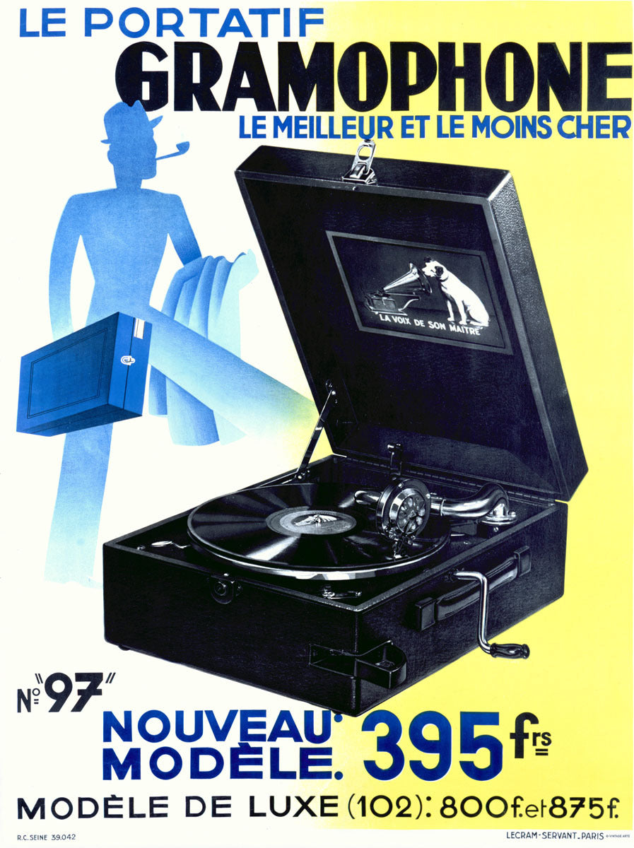 Victrola Portable Phonograph Poster 0000-3259