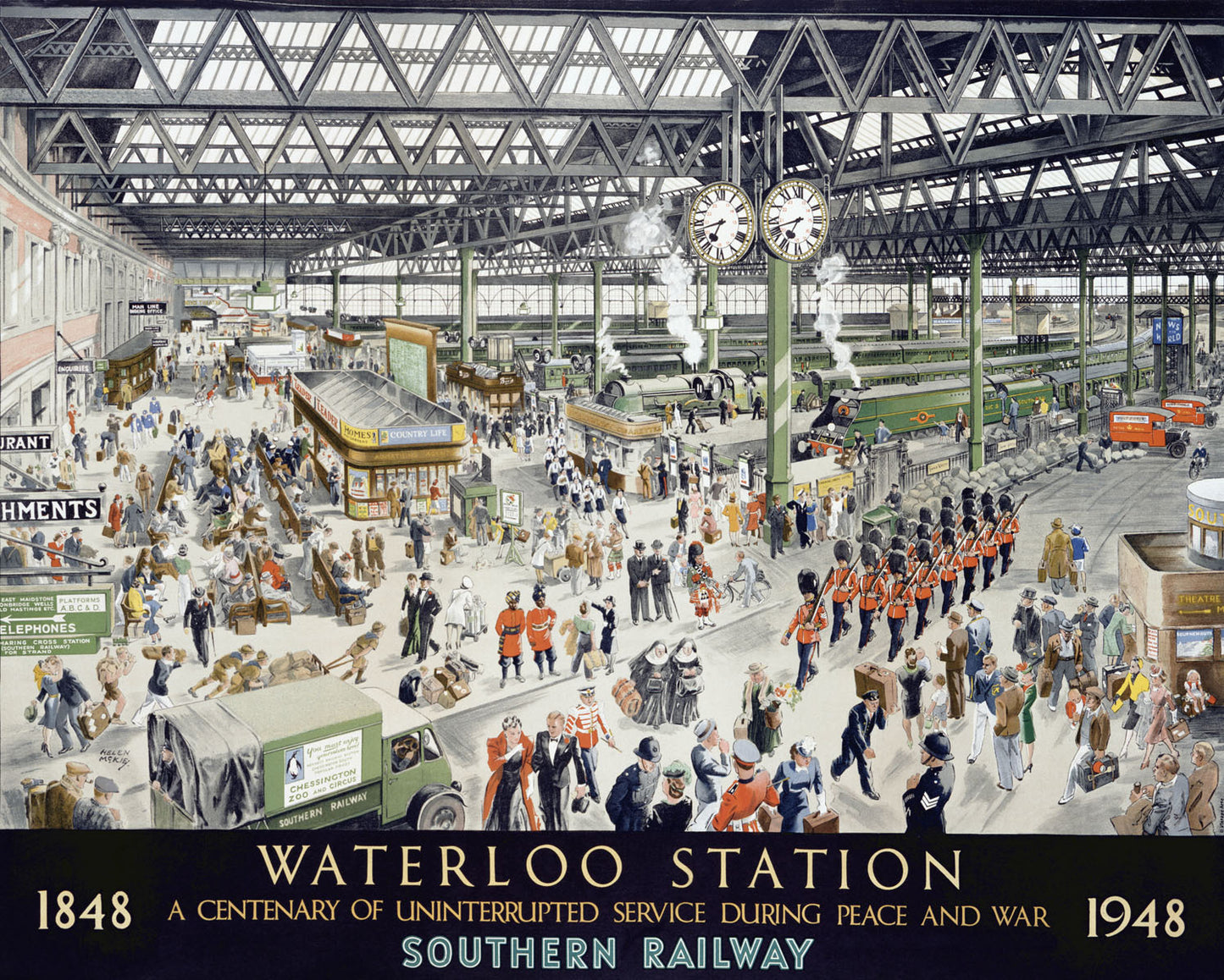 Southern Railway Waterloo Station Poster 0000-3469