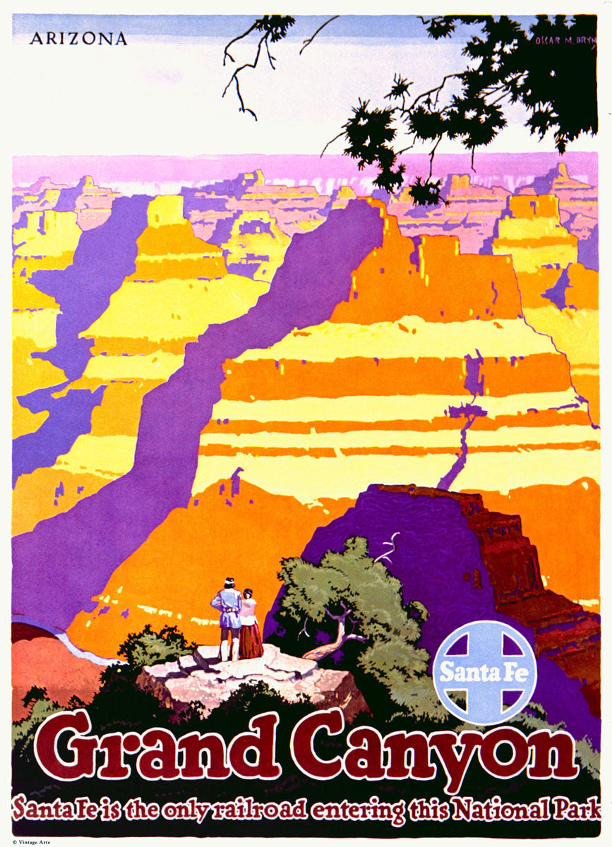 SANTA FE RAILROAD GRAND CANYON POSTER 0000-3675