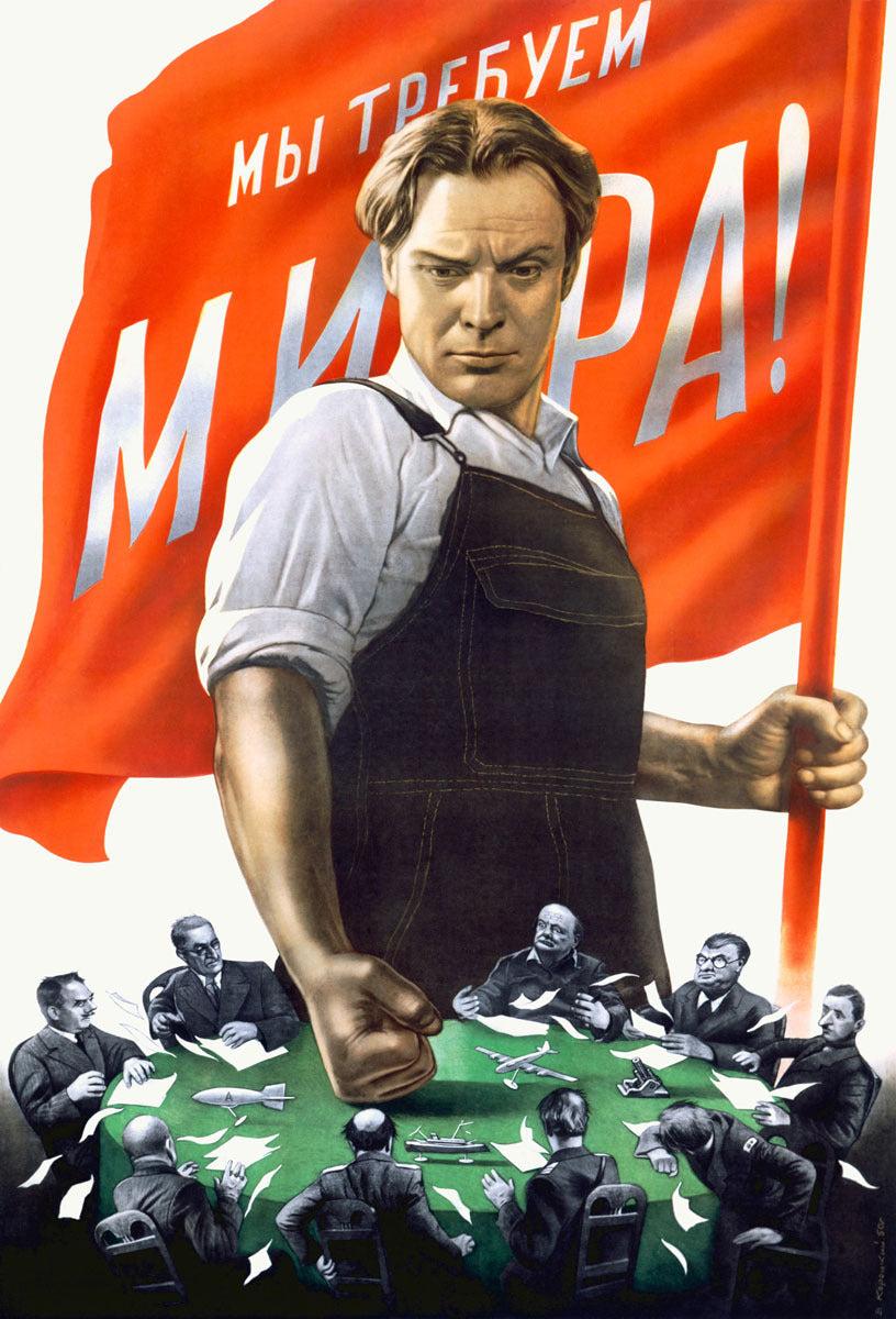 Soviet Communist Cold War Propaganda Poster 0000-4234
