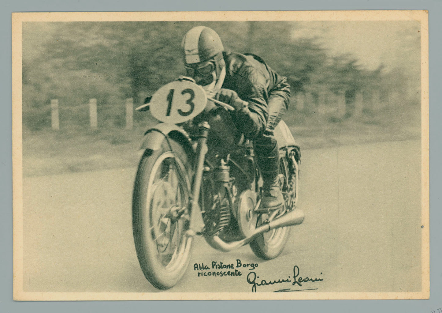 Italian 13 Moto Guzzi Motorcycle Poster 0000-4850
