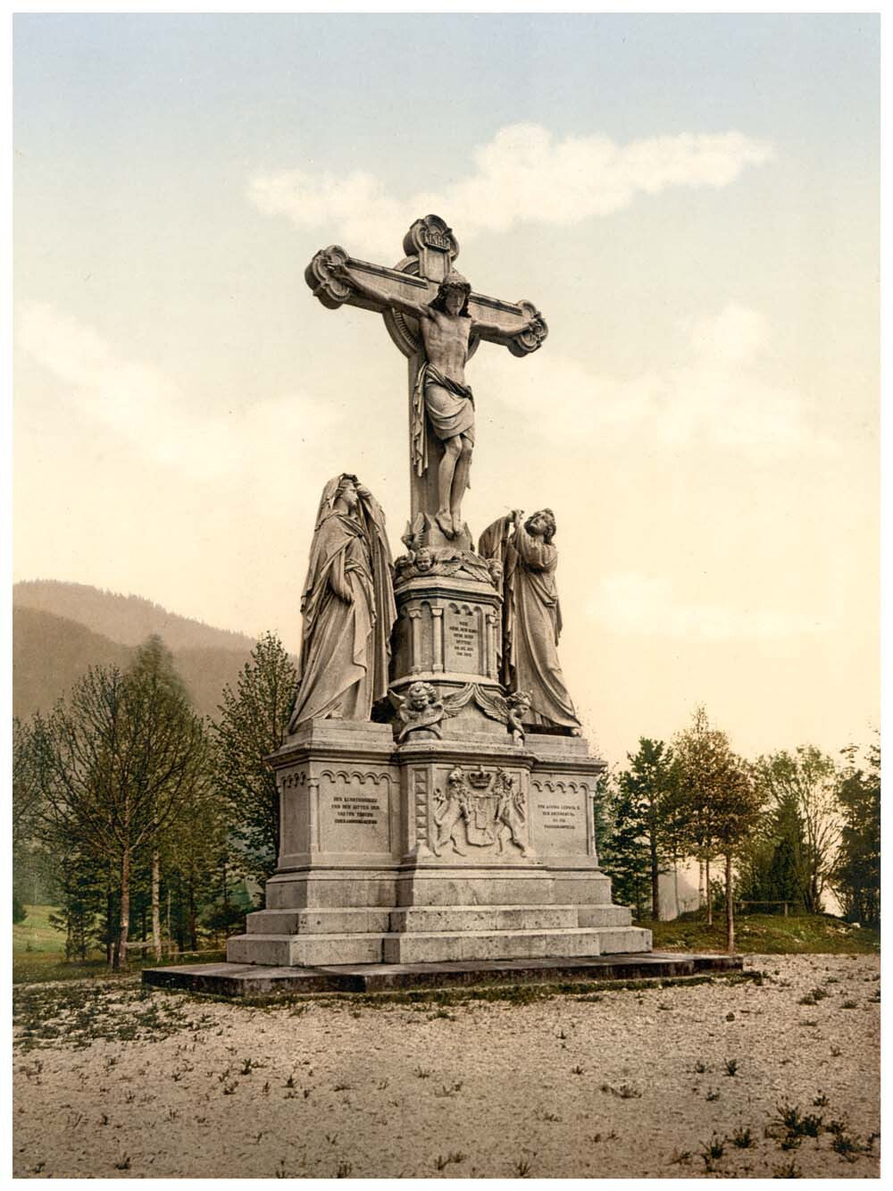 The Kreusigungsgruppe, Oberammergau, Upper Bavaria, Germany 0400-3313