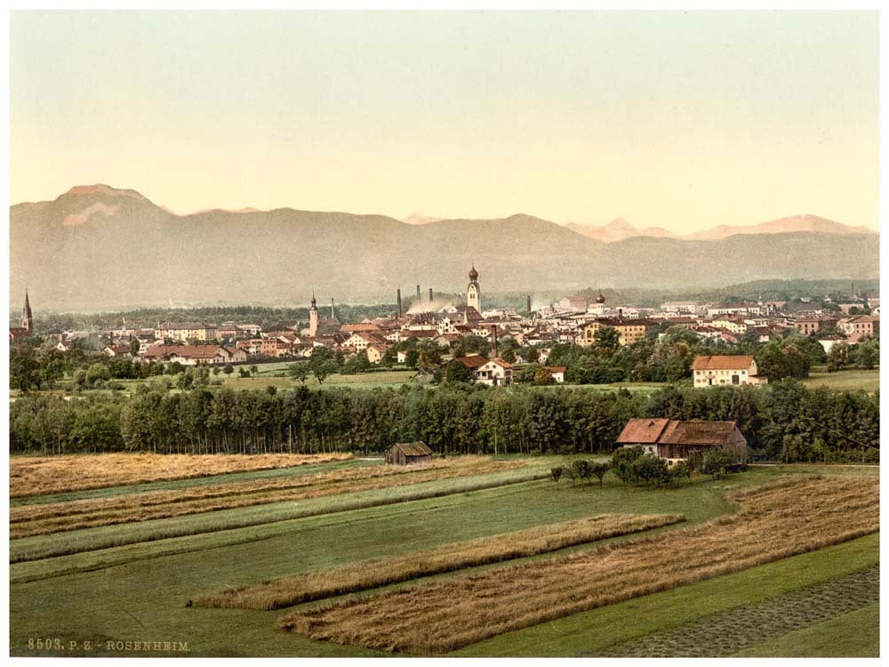 Rosenheim, general view, Upper Bavaria, Germany 0400-3331