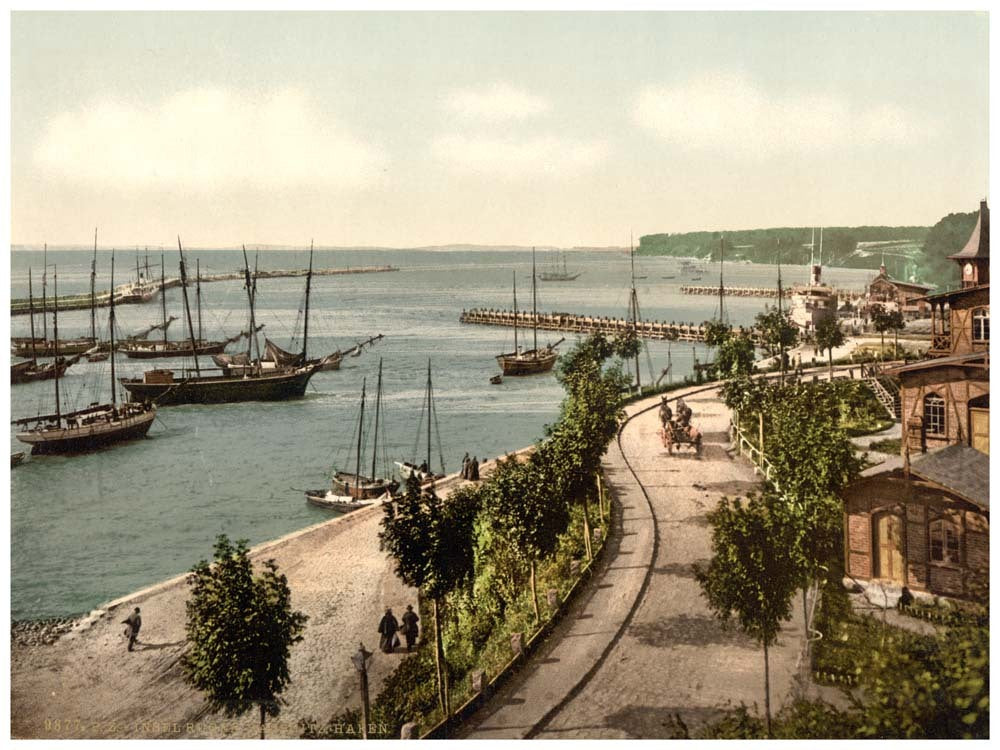 The harbor, Sassnitz, Isle of Rugen, Germany 0400-3523