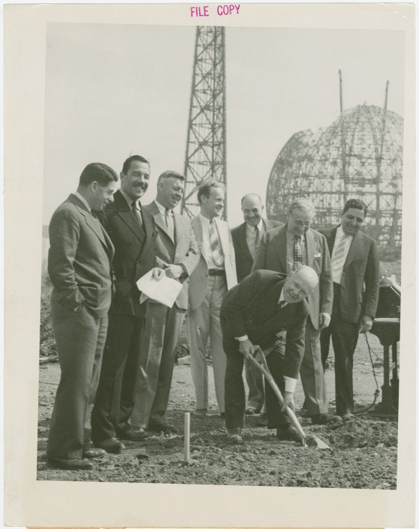 Radio Corporation of America (RCA) - William Winterbottom breaking ground for RCA exhibit