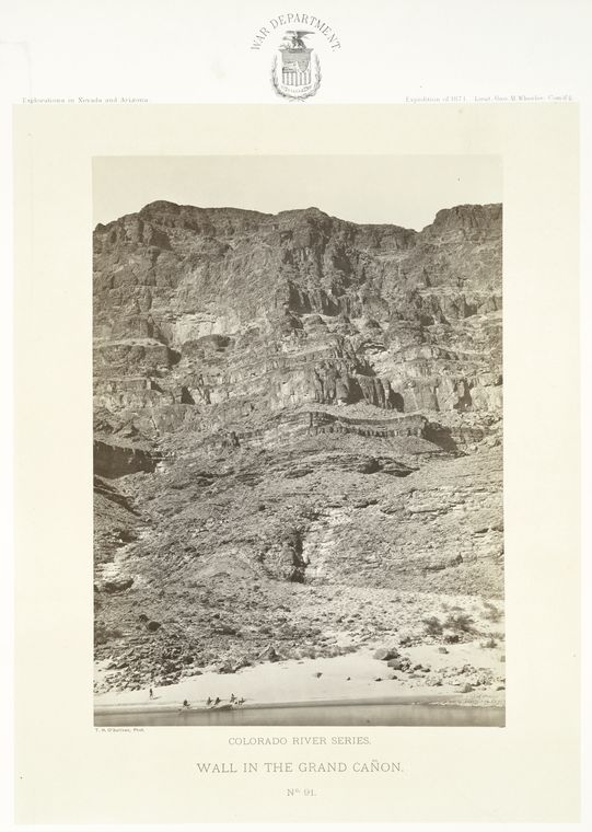 Wall in the Grand Cañon. Colorado River Series. No. 91.