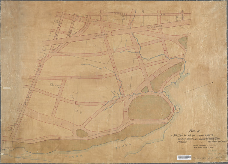 Plan of streets etc. on the Lydig estate