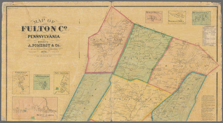 Map of Fulton Co., Pennsylvania