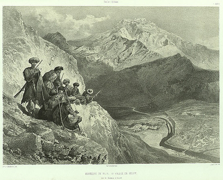 Daghestan. Montagne de Tilitle, village de Holotle.