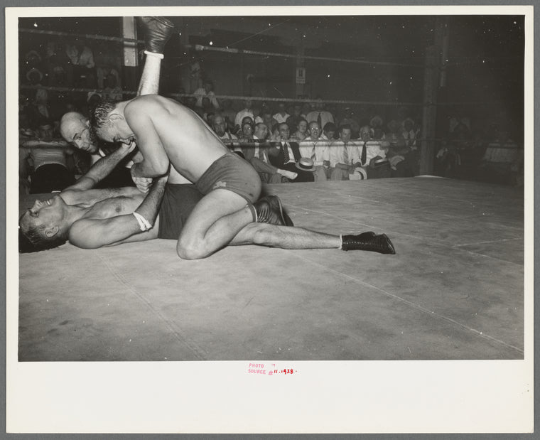 Wrestling match sponsored by American Legion, Sikeston, Missouri