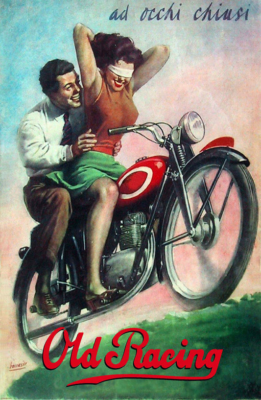 Old Racing With Her Eyes Closed Italy 1960s poster 0000-0001