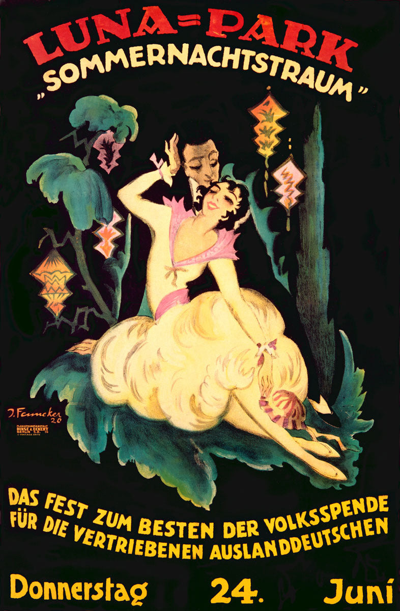 German Luna Park Summer Night Dance 0000-1775