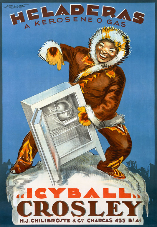 Crosely Eskimo Refrigerator Poster 0000-3109