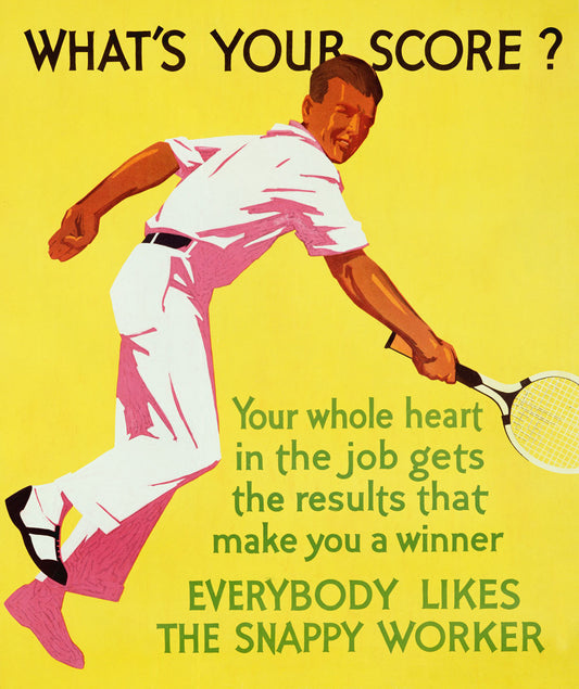 What's Your Score Motivational Poster 0000-3149