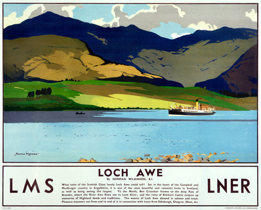 LMS Railway Loch Awe Poster 0000-3420