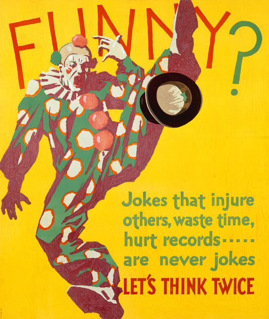 Think Twice Clown Motivational Poster 0000-3517