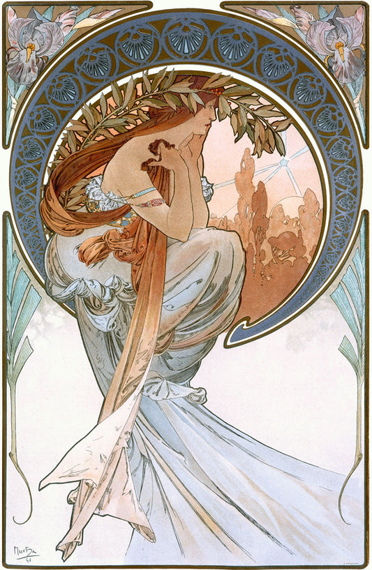 Mucha Nouveau The Arts Poetry Poster 0000-3588