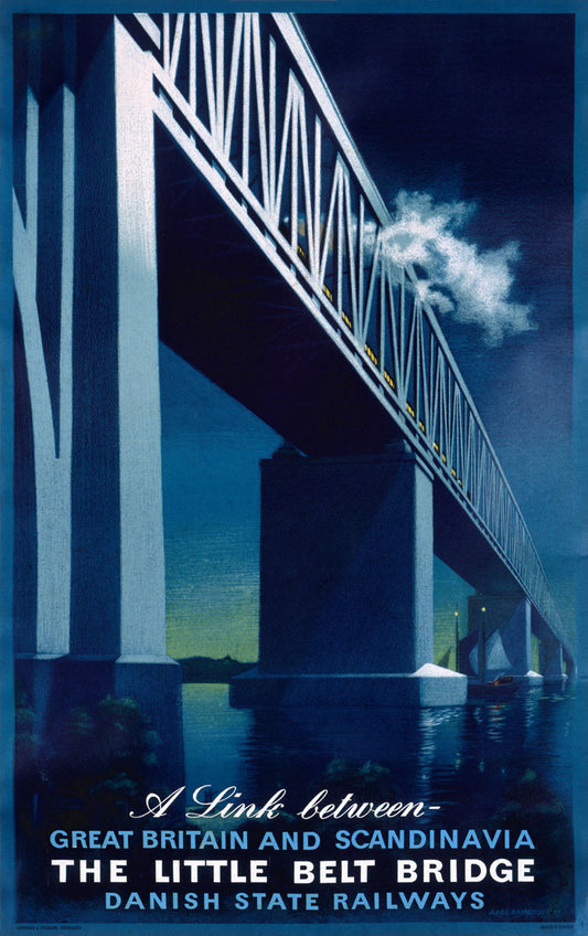 Postwar English Little Belt Bridge Poster 0000-3626