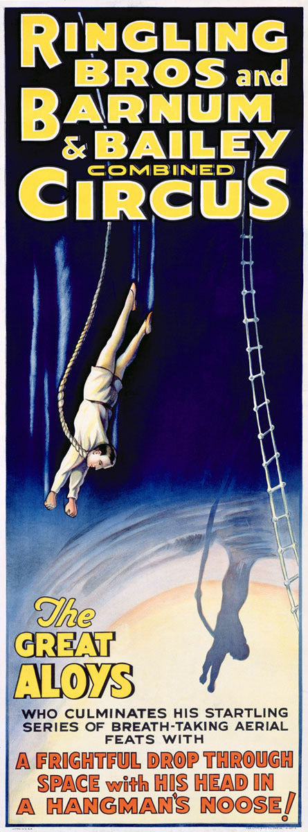 VINTAGE 1930'S RINGLING BROS. CIRCUS POSTER 0000-3645
