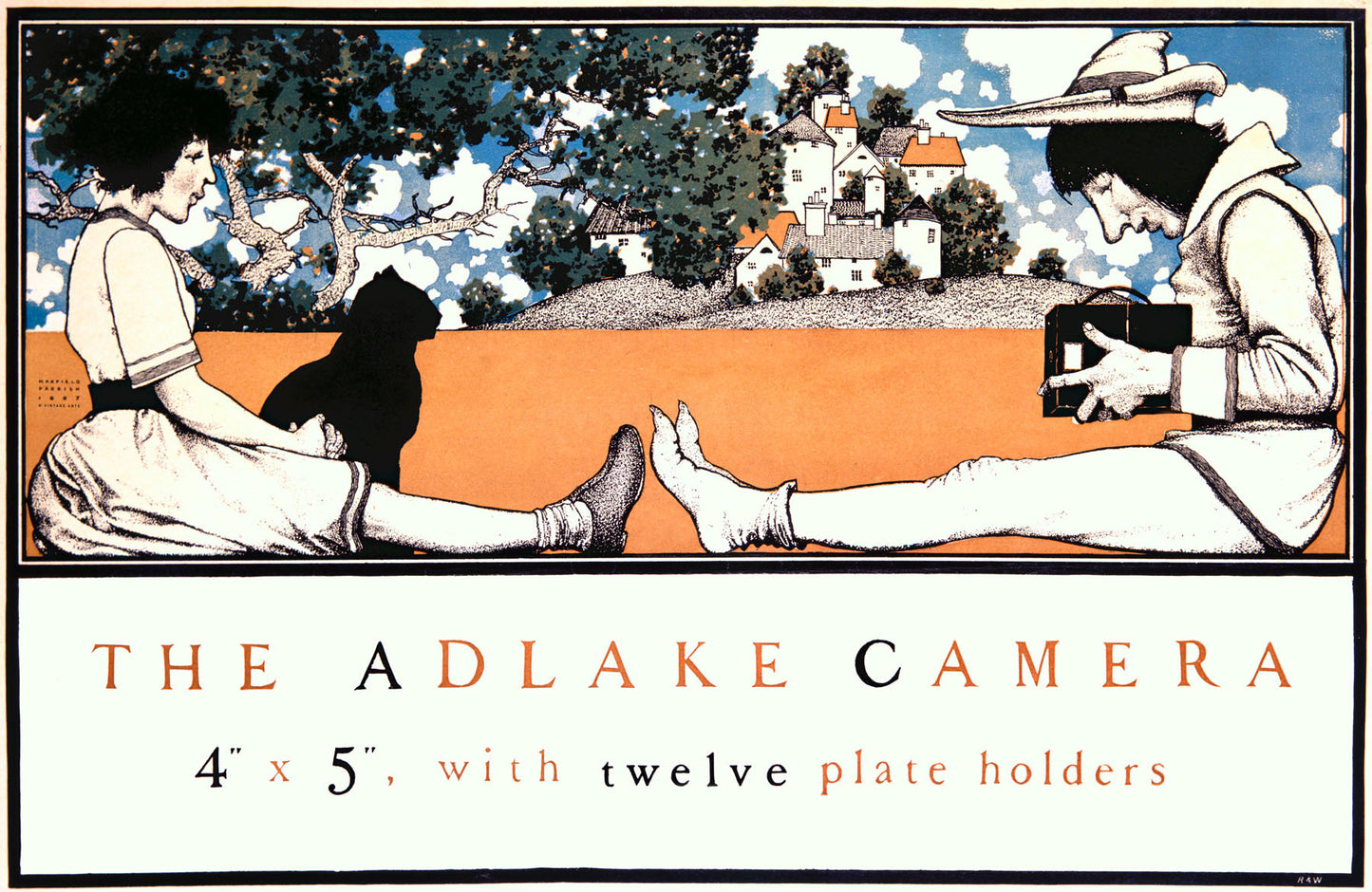 MAXFIELD PARRISH ADLAKE CAMERA POSTER 1897 0000-3682
