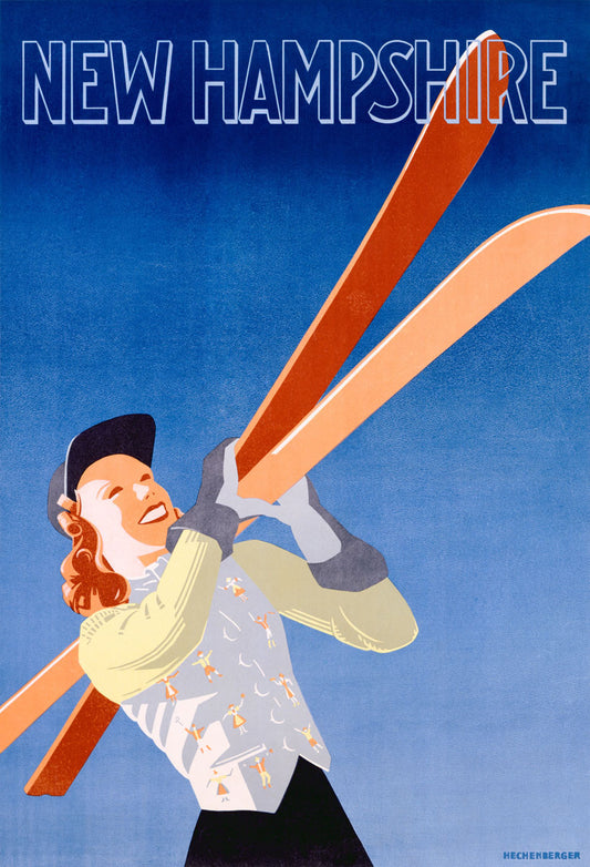 New Hampshire Snow Ski Poster 0000-3939