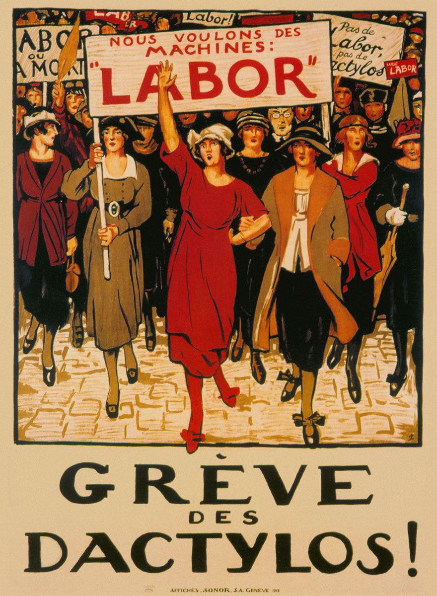 Womens Labor Force Greve des Dactylos Poster 0000-4757