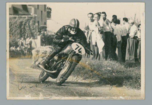 Italian 74 Moto Guzzi Motorcycle Poster 0000-4851