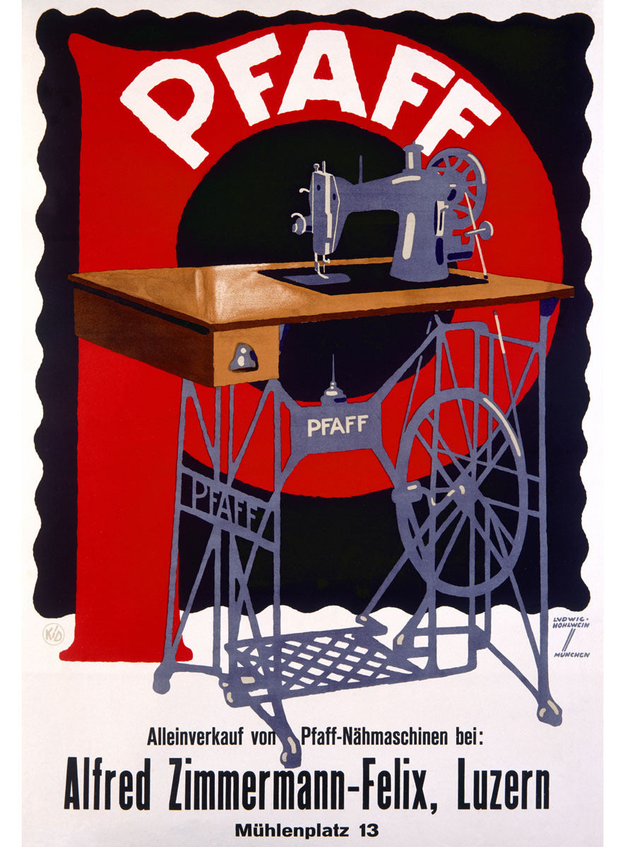 Pfaff German Sewing Machine Poster 0000-6079