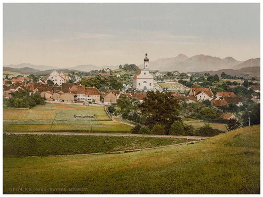 Murnau, general view, Upper Bavaria, Germany 0400-2663