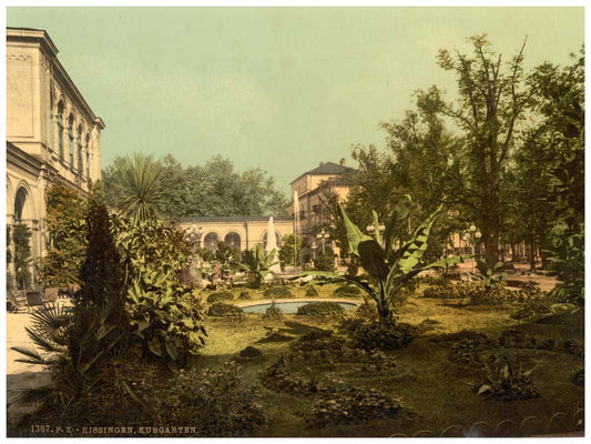 The Conversationsgebaude and the Kurgarden, Bad Kissingen, Bavaria, Germany 0400-2919