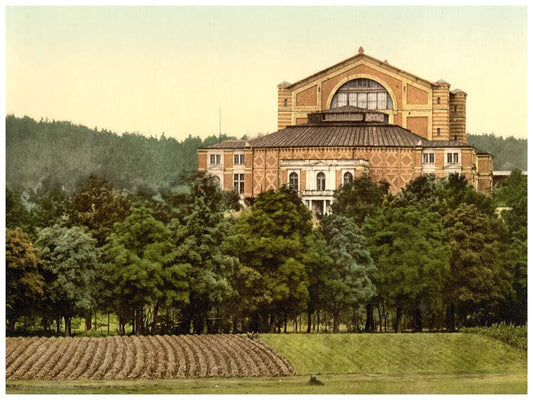Wagner's theater (i.e. Festspielhaus), Bayreuth, Bavaria, Germany 0400-2926