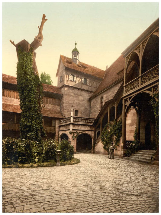 The Castle court, Nuremberg, Bavaria, Germany 0400-2965