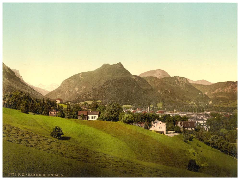 The baths towards the Lofererberge, Reichenhall, Bavaria, Germany 0400-2971