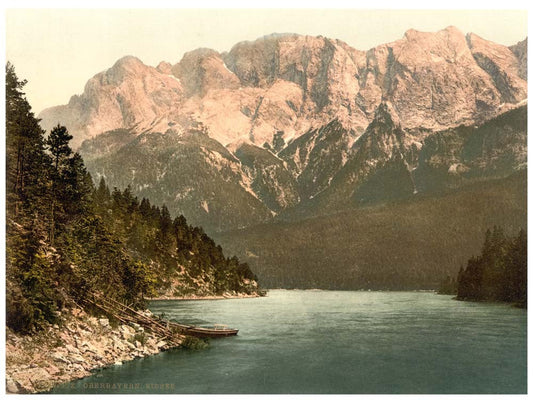 Eibsee, general view, Upper Bavaria, Germany 0400-3003