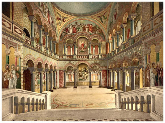 Throne room, Neuschwanstein Castle, Upper Bavaria, Germany 0400-3301