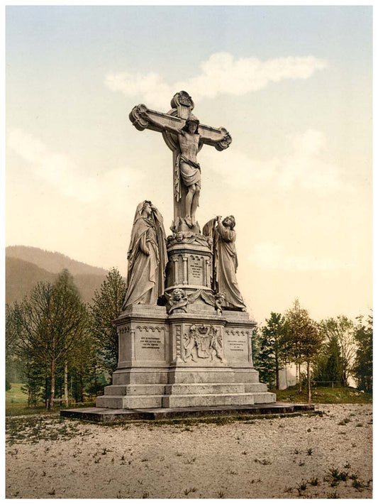 The Kreusigungsgruppe, Oberammergau, Upper Bavaria, Germany 0400-3313