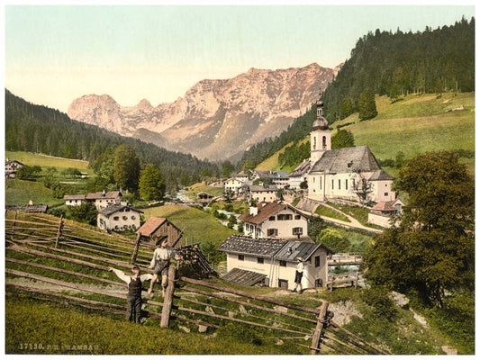 Ramsau, general view, Upper Bavaria, Germany 0400-3329