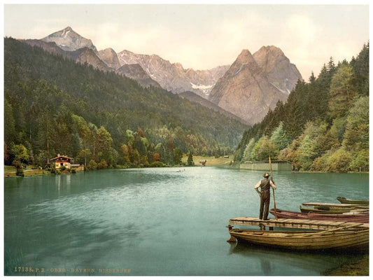 Rissersee, general view, Upper Bavaria, Germany 0400-3330