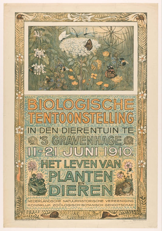 Poster for the Biological Exhibition in June 1910 0515-0003