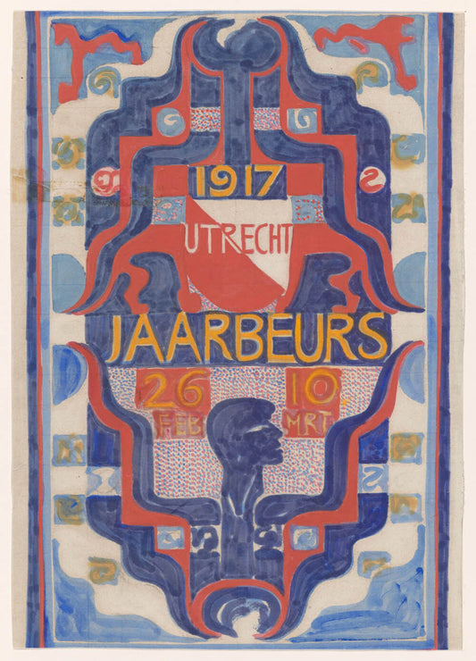 Design for a poster for the Jaarbeurs in Utrecht in 1917 0515-0008