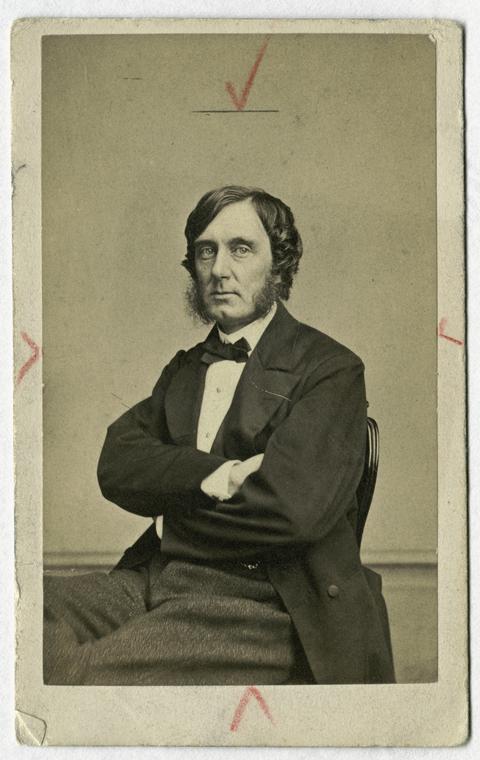 George William Curtis, 1824-92, from a carte de visite, about 1870, by Fredricks, New York