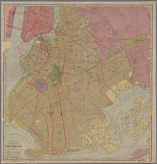 Williams' map of Borough of Brooklyn