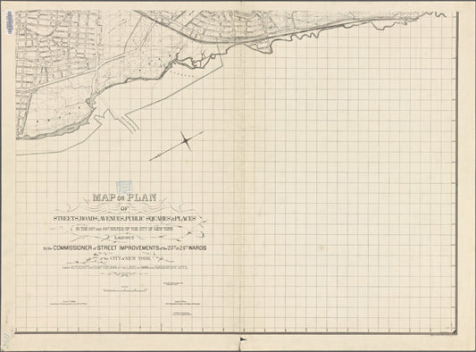 Map or plan of streets, roads, avenues, public squares, and places in the 23rd and 24th wards of the City of New York...
