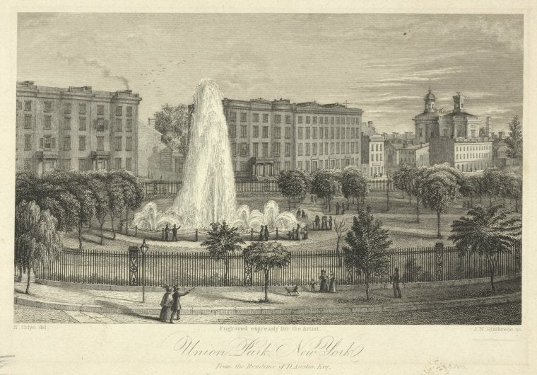 Union Park, New York, from the residence of D. Austin, Esq.