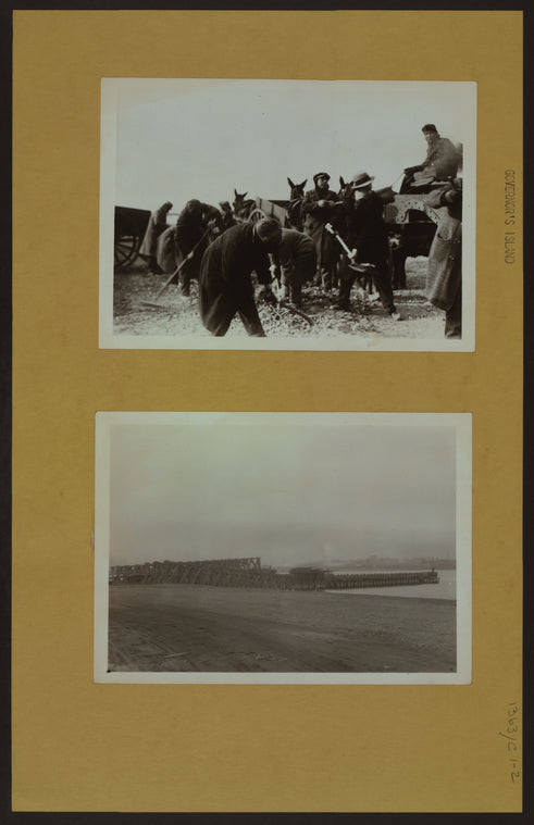 Islands - Governors Island - [Road loading gang - Railroad dock.]