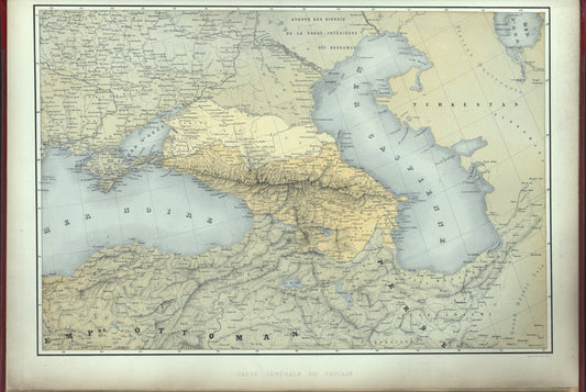 Carte generale du Caucase.
