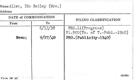 Allen, Ida Bailey (Mrs.)