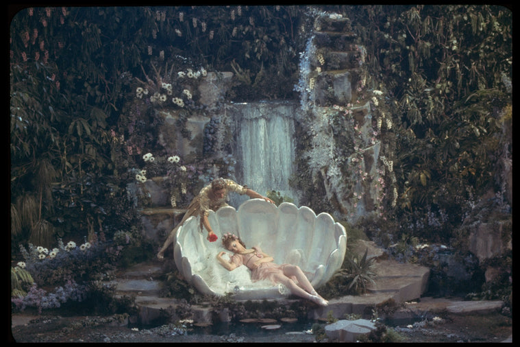 New York City Ballet production of the movie version of "A Midsummer Night's Dream" with Suzanne Farrell as Titania and Edward Villella as Oberon, choreography by George Balanchine (New York)