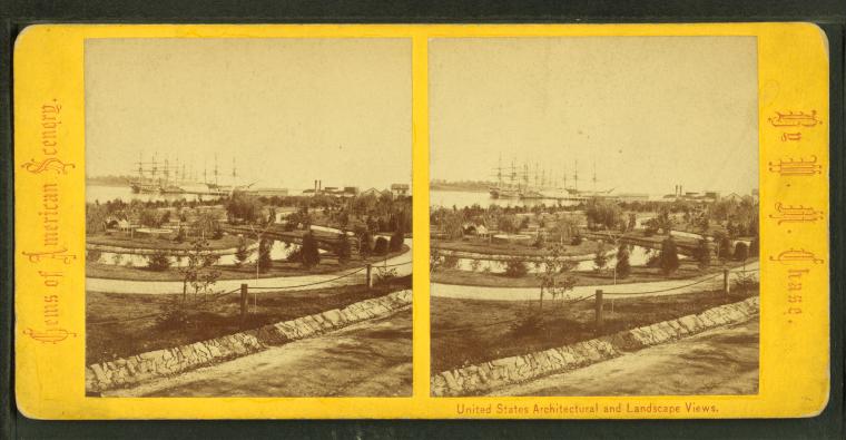 Park and fleet of U.S. Naval Academy, Annapolis, Md.