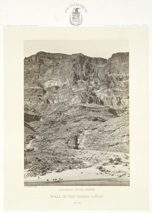 Wall in the Grand Cañon.  Colorado River Series.  No. 91.